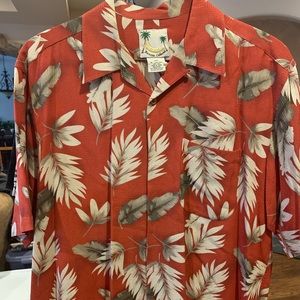 Men’s Silk Hawaiian Print Shirt